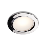 BCM - Phoenix 95 Downlights - With Switch, Polished Stainless Steel, Spring mount, 3000K, 8-32VDC