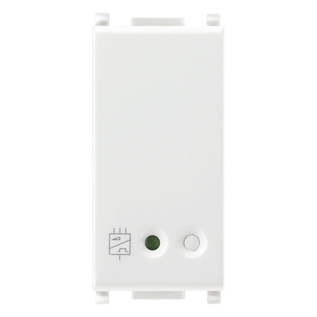 Vimar Plana 2-Switch Bus Interface, By-me Plus, 1 Module, IP40, Flush Mount, LED