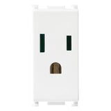 Vimar Plana 2P+E USA SICURY Outlet, 15A, 127V, IP20, Flush-Mounted