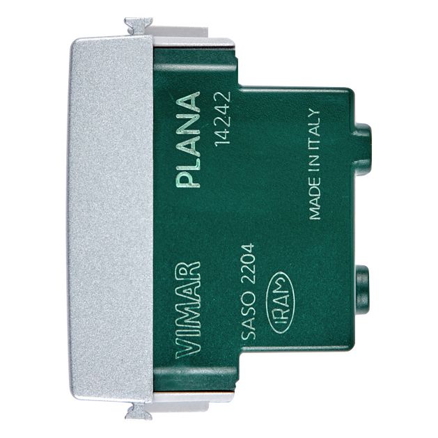 Vimar Plana 2P+E USA SICURY Outlet, 15A, 127V, IP20, Flush-Mounted
