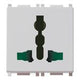 Vimar Plana SICURY Multi-Standard Socket Outlet, 2P+E, 13A, 250V, IP20, Flush Mount