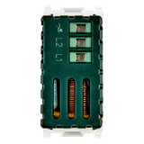 Vimar Plana Dimmer, 230V, 100-500W, For Incandescent Lamps, Push-Push Rotary Control, IP40