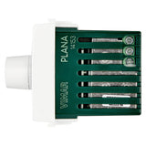 Vimar Plana Dimmer, 230V, 100-500W, For Incandescent Lamps, Push-Push Rotary Control, IP40