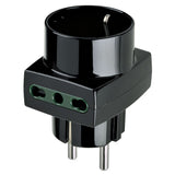 Vimar SICURY S31 Multiway Plug Adapter, German/French Plug, 2x P17/11 and 1x P30 Italian Sockets, 250V, 16A, 1500W