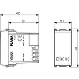 Vimar By-me Plus PLANA 1-Module Relay Actuator, 6A, 120-230V, IP40