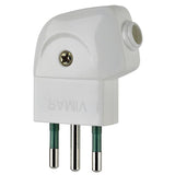Vimar Supernova S11 2P+E 90 Degree Italian Plug, 10A, 250V, IP20, Screw Terminal