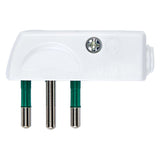 Vimar Supernova SPA11 Italian Standard Flat Plug, 2P+E, 10A, 250V, 90 Degree Cable Entry, IP20, Screwed Terminal
