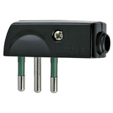 Vimar Supernova SPA11 Italian Standard Flat Plug, 2P+E, 10A, 250V, 90 Degree Cable Entry, IP20, Screwed Terminal
