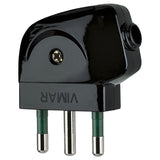 Vimar Supernova S17 2P+E 90 Degree Plug, 16A, 250V, IP20, Screw Terminal