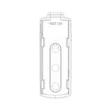 Vimar Supernova SPA17 Flat Plug, Italian Standard, 2P+E, 16A, 250V, 90 Degree Cable Entry