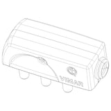 Vimar Supernova SPA17 Flat Plug, Italian Standard, 2P+E, 16A, 250V, 90 Degree Cable Entry