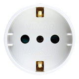Vimar Sicury S17 to P30 Socket Adapter, 2P+E, 16A, 250V, 1500W