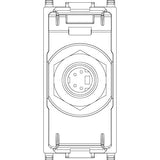 Vimar Plana S-Video Socket Connector, 4-Pin, Flush Mount, IP20