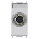 Vimar Plana S-Video Socket Connector, 4-Pin, Flush Mount, IP20