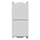 Vimar Plana Two Independent 1P NO+NO Push Buttons, 10A, 250V, IP40, Flush Mount
