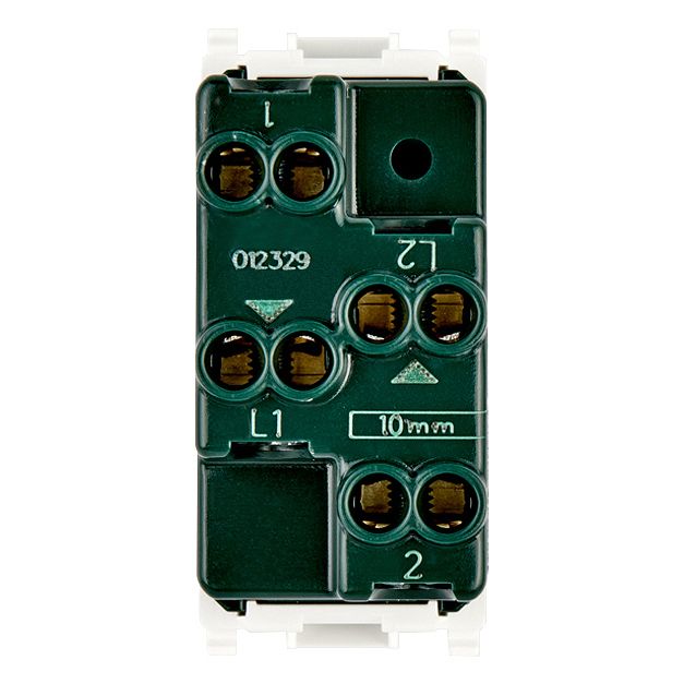 Vimar Plana Two Independent 1P NO+NO Push Buttons, 10A, 250V, IP40, Flush Mount