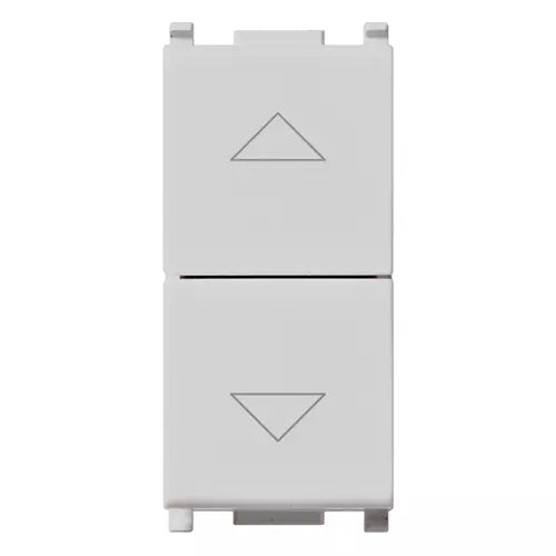 Vimar Plana Two Interlocked 1P NO+NO Push Buttons, 10A 250V, IP40