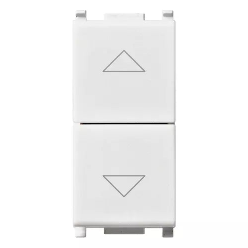 Vimar Plana Two Interlocked 1P NO+NO Push Buttons, 10A 250V, IP40