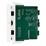 Vimar Plana Two Interlocked 1P NO+NO Push Buttons, 10A 250V, IP40