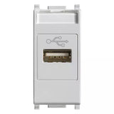 Vimar Plana USB Socket Connector, 1 Module, IP20, Flush-Mounted, Screw Terminals