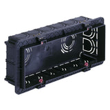 Vimar 6-7 Module Flush Mounting Box, For Masonry Walls, 9 Knockouts for 20/25 mm Tubes, Halogen-Free Plastic, IP00