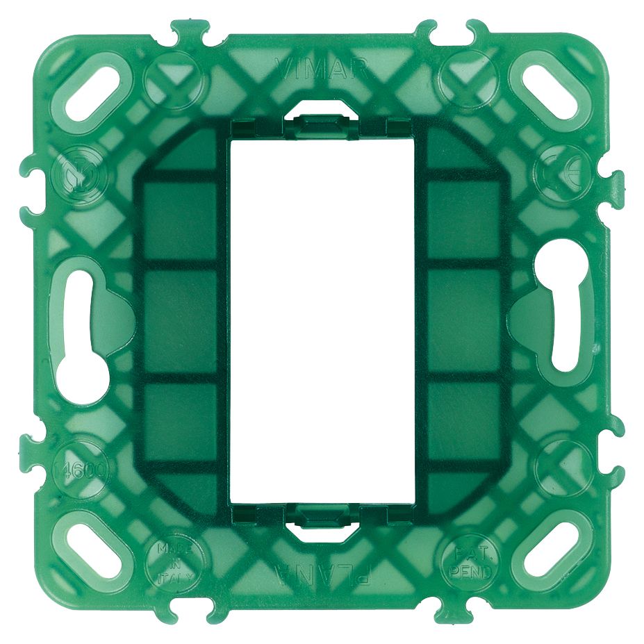 Vimar Plana 1-Module Mounting Frame, Without Screws, for 60 mm Fixing Centres or 56x56 mm Flush Mounting Boxes