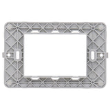 Vimar PLANA 3-Module Mounting Frame, For 3-Module Mounting Boxes, With Screws, Flush-Mounted