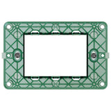 Vimar PLANA 3-Module Mounting Frame, For 3-Module Mounting Boxes, With Screws, Flush-Mounted