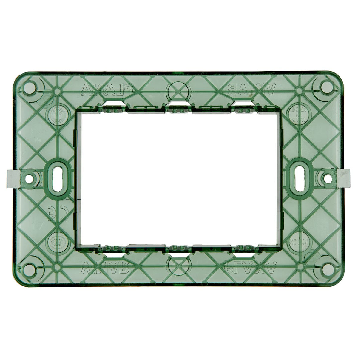 Vimar PLANA 3-Module Mounting Frame, For 3-Module Mounting Boxes, With Screws, Flush-Mounted