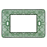 Vimar PLANA 3-Module Mounting Frame, For 3-Module Mounting Boxes, With Screws, Flush-Mounted
