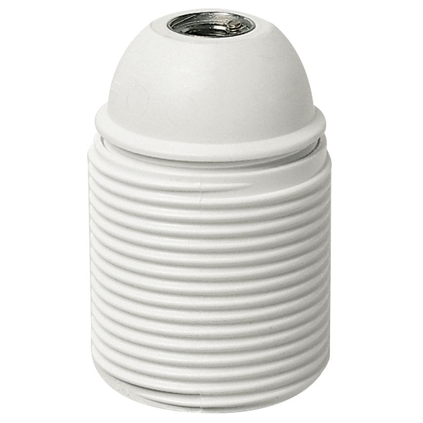 Vimar E27 Lampholder, Threaded Skirt, Glass-Reinforced Polyester Resin