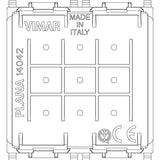 Vimar PLANA 2M Blank Module, Built-In, Claw Mount, Halogen-Free