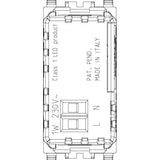 Vimar EIKON 1M LED Emergency Lamp, 230V, IP40, Built-In, 2-Hour Runtime