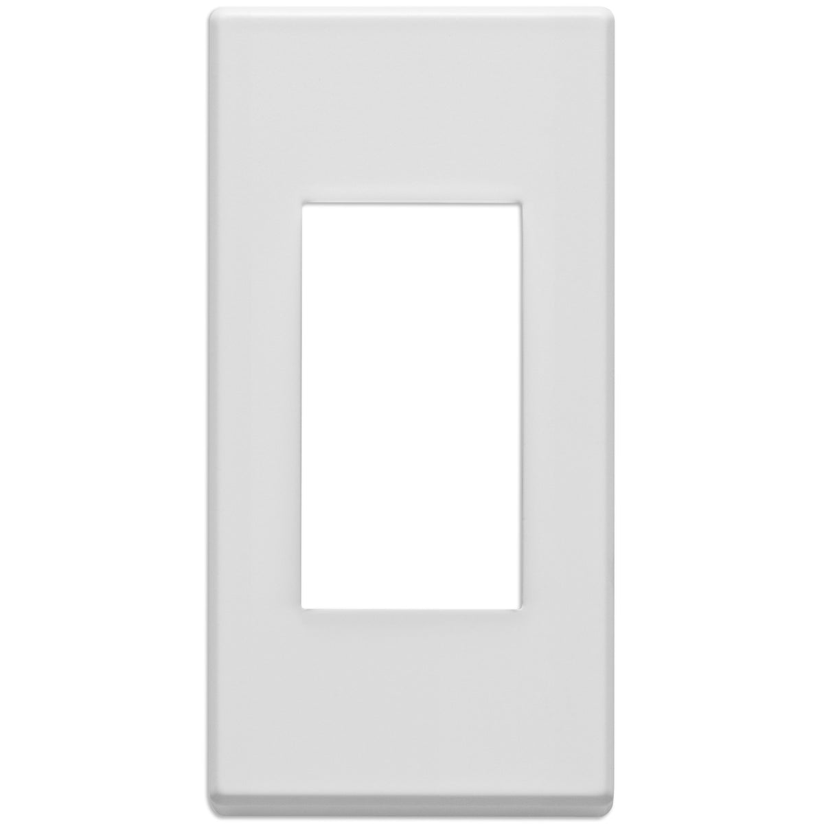 Vimar EIKON 1-Module Cover Plate, Metal, 42 x 82 mm, Clamp Mounting