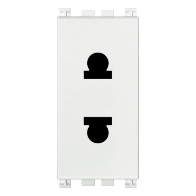 Vimar ARKÉ 2P USA+EU SICURY Outlet, 16A, 250V, IP20, Flush-Mounted