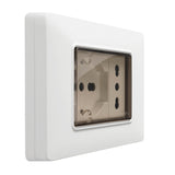 Vimar Isoset 3-Module IP55 Cover Plate, For Eikon, Arké, Plana, With Screws