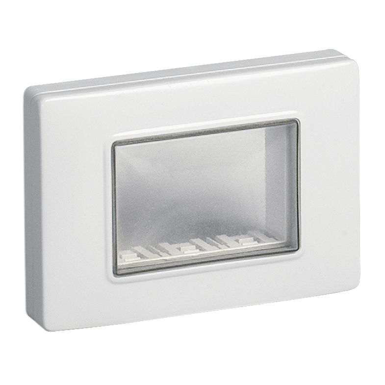 Vimar Isoset 3-Module IP55 Cover Plate, For Eikon, Arké, Plana, With Screws