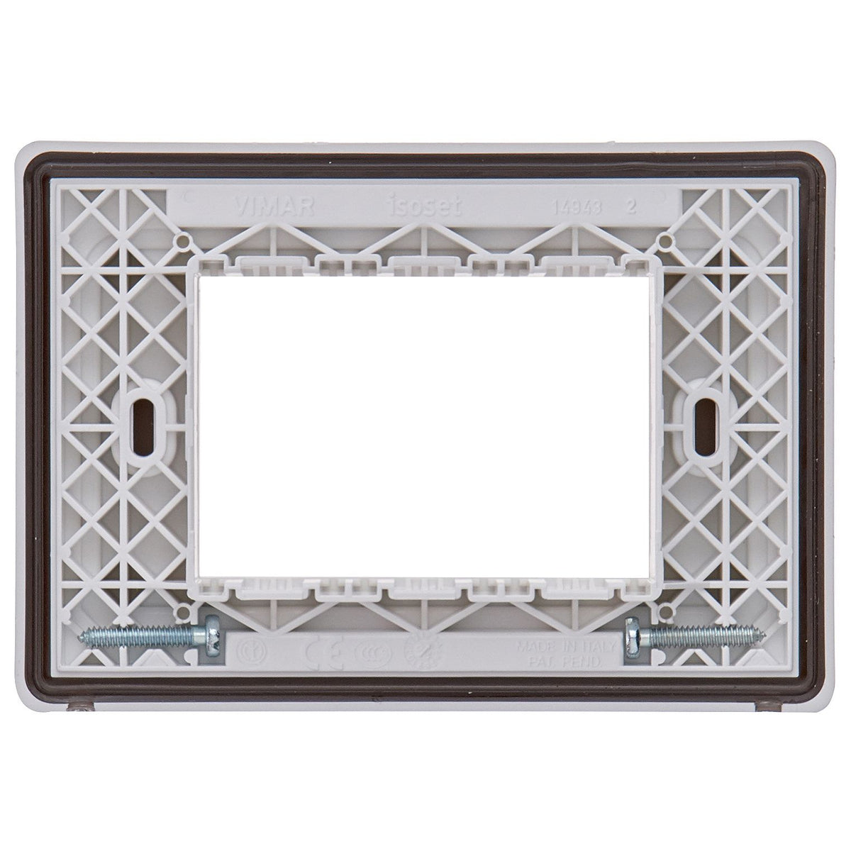 Vimar Isoset 3-Module IP55 Cover Plate, For Eikon, Arké, Plana, With Screws