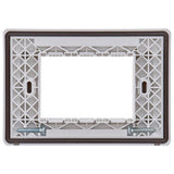Vimar Isoset 3-Module IP55 Cover Plate, For Eikon, Arké, Plana, With Screws