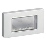 Vimar 4-Module IP55 Cover Plate, For Eikon and Plana Series, For 4-Module Flush Mounting Boxes, With Screws