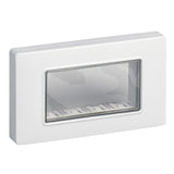 Vimar 4-Module IP55 Cover Plate, For Eikon and Plana Series, For 4-Module Flush Mounting Boxes, With Screws
