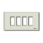 Vimar 8000 4-Module Snap-Fixing Cover Plate, For 08532 Mounting Frame