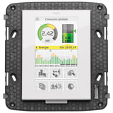Vimar By-me Plus 4.3 in Full Flat Touch Screen, 12-29V DC, 8-Module Mounting Frame, 1 Temperature Sensor Input