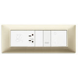 Vimar Plana Shaver Supply Unit 230V, 20 VA Isolating Transformer, 120V/230V Output, 3-Module