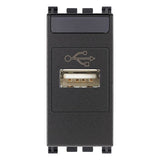 Vimar ARKÉ USB Outlet, 1 Module, IP20, Flush Mount, Screw Terminals