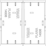 Vimar Plana Interchangeable RF Switch Buttons, for EnOcean, Bluetooth, ZigBee RF Devices, IP40, Halogen-Free Thermoplastic