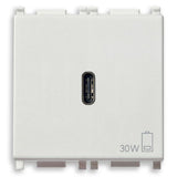 Vimar Plana 2-Module USB-C Supply Unit, Power Delivery, 120-240V