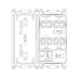 Vimar Plana 2P 1-Way Switch, 16AX, 250V, Lightable