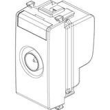 Vimar Plana TV-RD-SAT Coaxial Socket Outlet, 5-2400 MHz, Male Connector, Snap Mounting