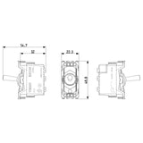 Vimar Eikon Vintage 1P 10AX 2-Way Switch, 250V, Flush-Mounted
